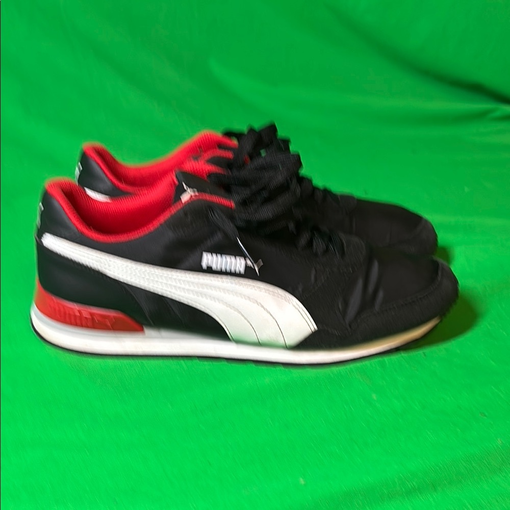 Puma Red Athletic Sneakers with Breathable Mesh